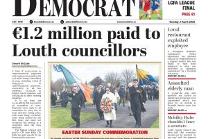 This week's Dundalk Democrat front page: €1.2 million paid to Louth councillors