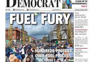 This week's Dundalk Democrat front page: Hundreds protest over fuel prices