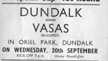 Gasps heard as floodlights turned on for Vasas game - 1967