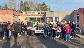Louth Disability Cycling Club donate bike to St Mary's Drumcar