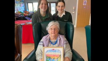 Students from St Louis school in Dundalk visit Curam Care nursing home