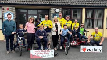 Disability bike secured for Bellurgan NS thanks to local collaboration