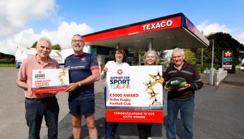 Ardee Rugby Club Receives Louth County Award under Texaco Support For Sport Initiative