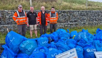 Almost 600 volunteers in Louth remove an estimated 3.4 Tonnes of beach litter
