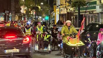 Streets light up for Dundalk's first ever bike disco