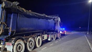 Unlicensed and uninsured HGV driver stopped in Dundalk garda operation