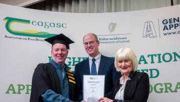 Louth graduates of first higher education apprentices in land-based sectors