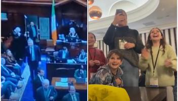 'Cool uncle' - TD praised for secret gesture to family spotted on D&aacute;il chamber footage