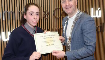 Photos: Louth Gaeilgoir&iacute; receive 2026 Gaeltacht Scholarship 