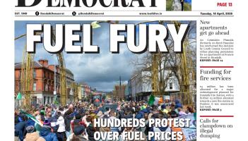 This week's Dundalk Democrat front page: Hundreds protest over fuel prices