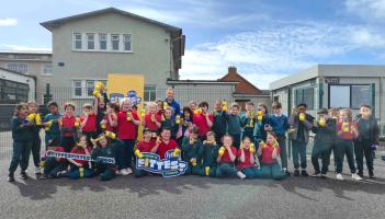 Dundalk schools host fitness visit