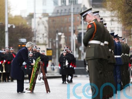 President Catherine Connolly lays wreath at 1916 Rising ceremony