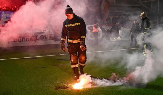 Louth Senator condemns "mindless thugs" that damaged new Oriel Park pitch