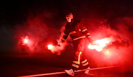 Dundalk FC pitch vandalised as crowd disturbances overshadow match