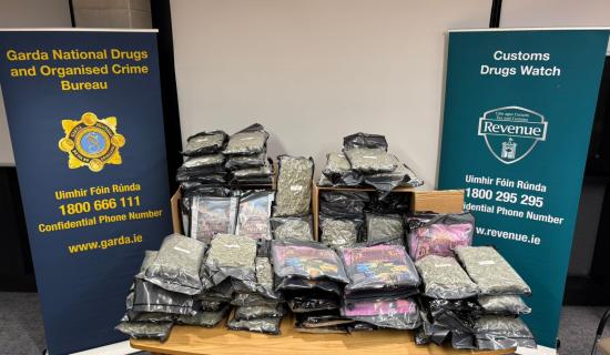 Two men charged after &euro;1 million worth of cannabis seized in Louth