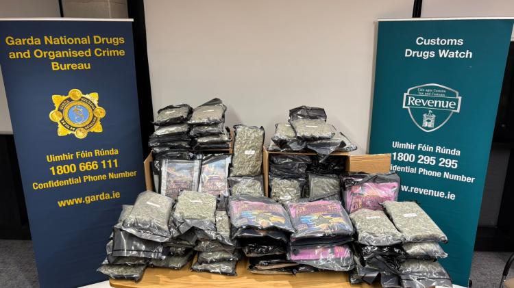 Two men charged after &euro;1 million worth of cannabis seized in Louth