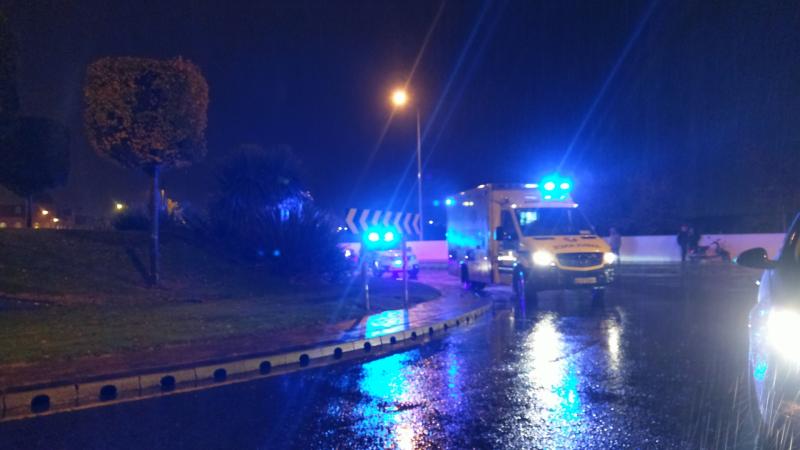 Motorcyclist rushed to hospital after collision near Marshes 