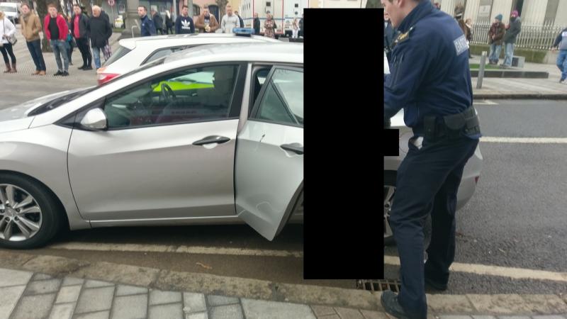 CHAOS:  At least one arrest made following ugly scenes outside Dundalk courthouse  this lunchtime