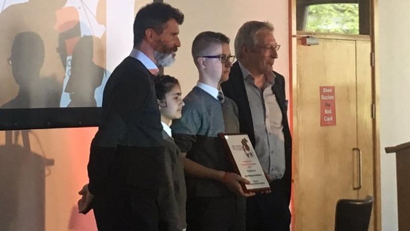 Roy Keane rewards CBS Students for their role in anti-racism campaign