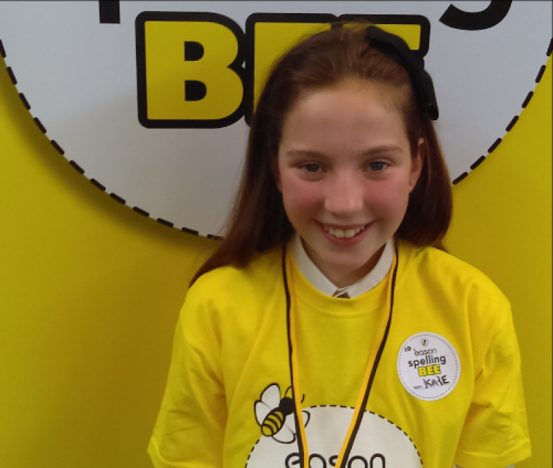 Kate wins Louth Spelling Bee at Dundalk Grammar School