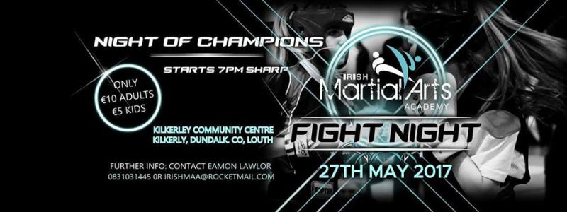 IMMA fight night in Kilkerley this Saturday