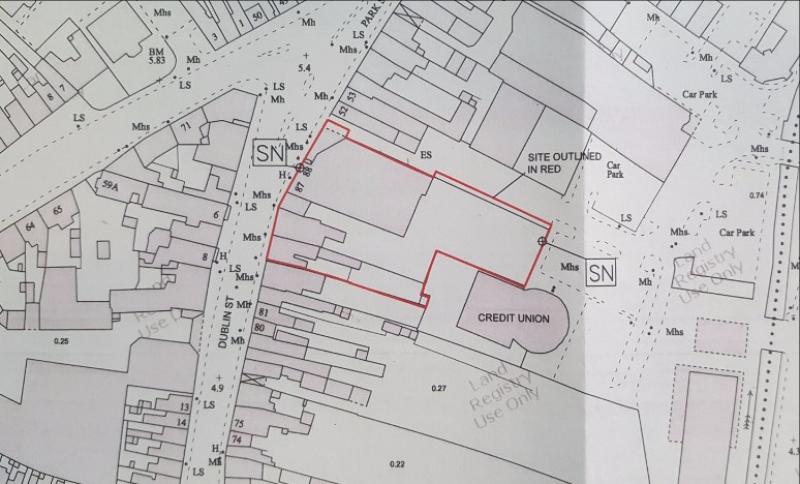 New mixed residential and commercial development planned for Dublin Street, Dundalk