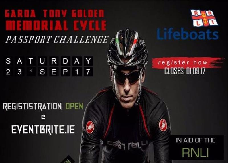 Date set for 2017 memorial cycle for Garda Tony Golden in Louth