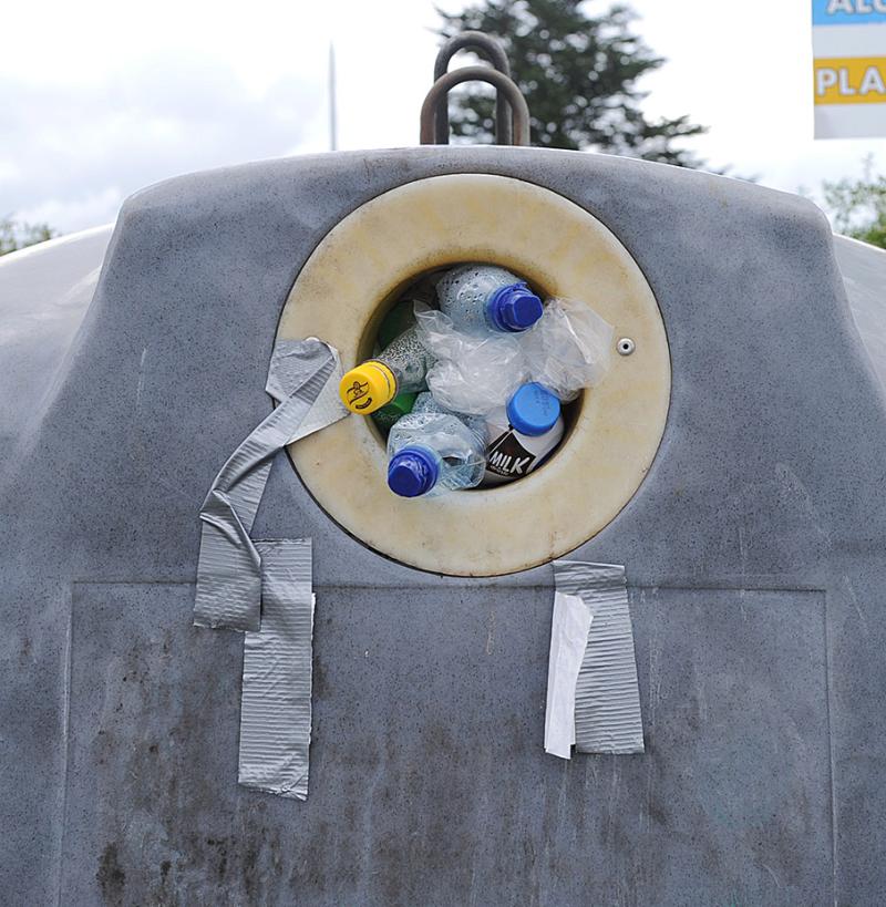 Plastic bottle Bring Centre in Dundalk still in use