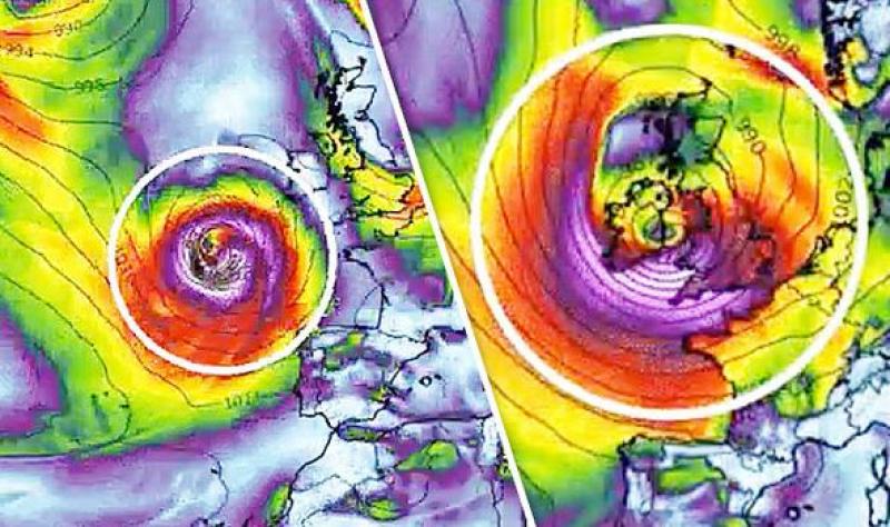 Storm Brian to bring gusts of 110km/h to Offaly