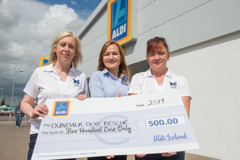 Aldi raise vital funds for Dundalk Dog Rescue