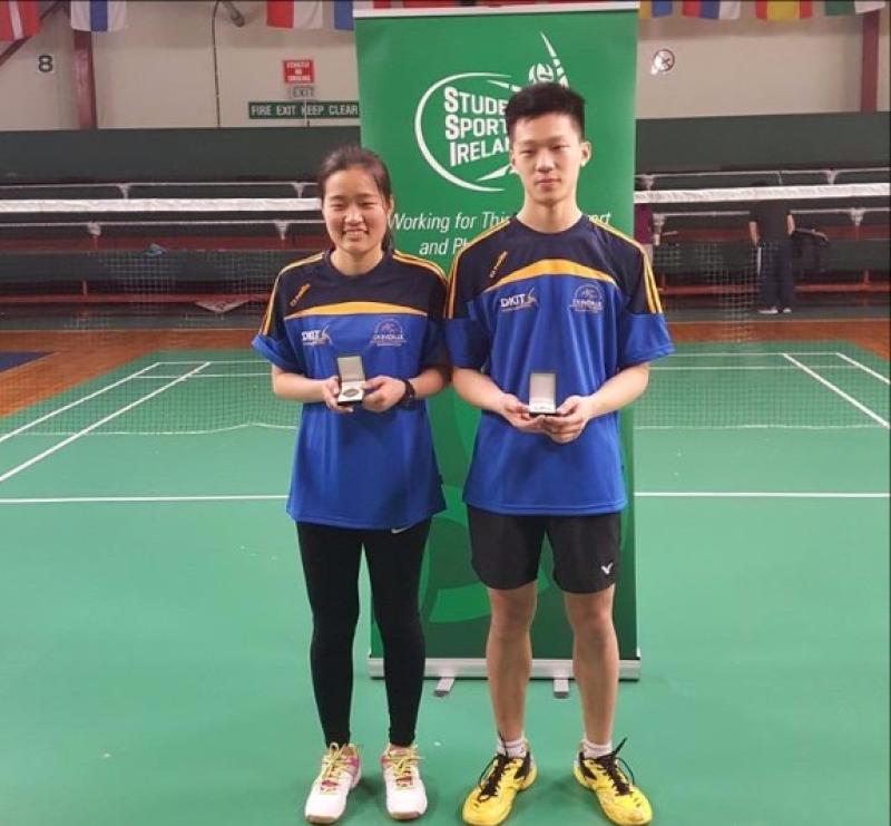 Dundalk IT pair reach Plate final at National Badminton competition