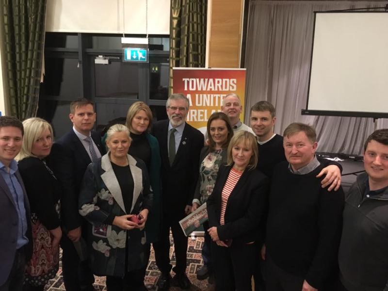 Gerry Adams ends Dundalk meeting without anointing successor