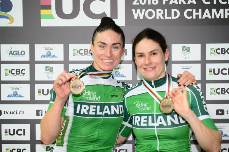 McCrystal and Dunlevy win bronze medals at Para-Cycling World Championships in Brazil