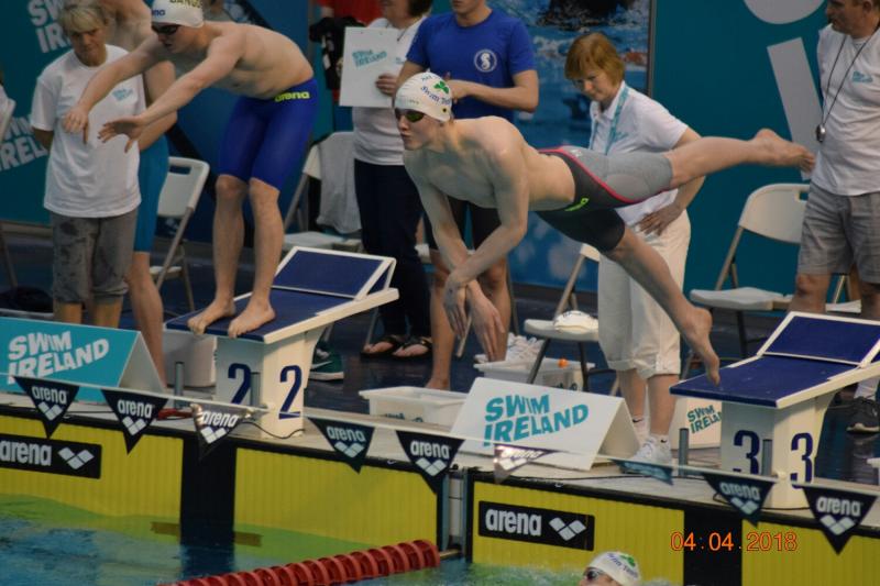 Local swimmer Jordan Byrne breaks national senior record at Irish swimming championships