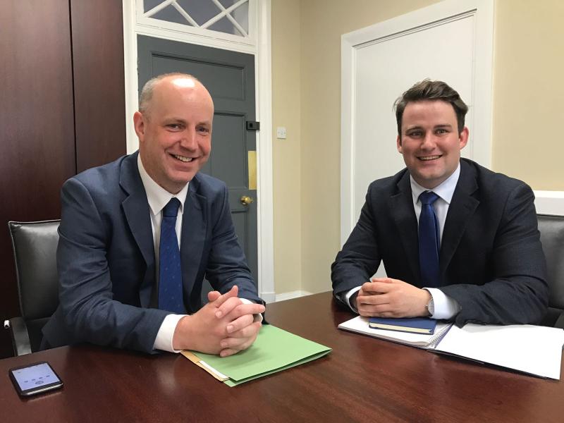 Minister Jim Daly pictured with Councillor John McGahon