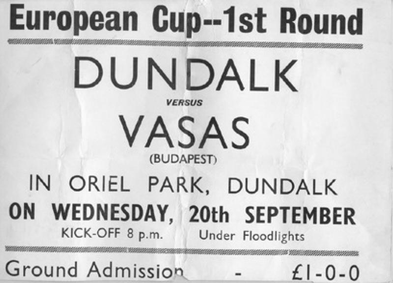 Gasps heard as floodlights turned on for Vasas game - 1967