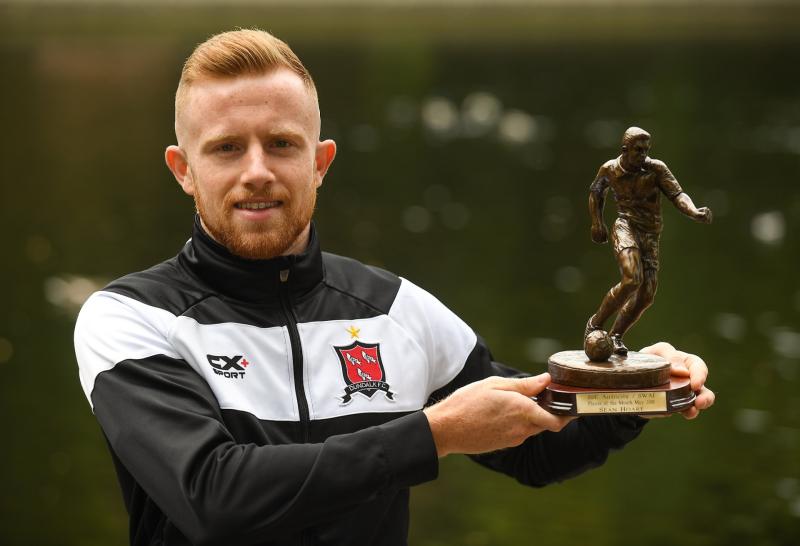 Dundalk FC's Sean Hoare bags SWAI Player of the Month award