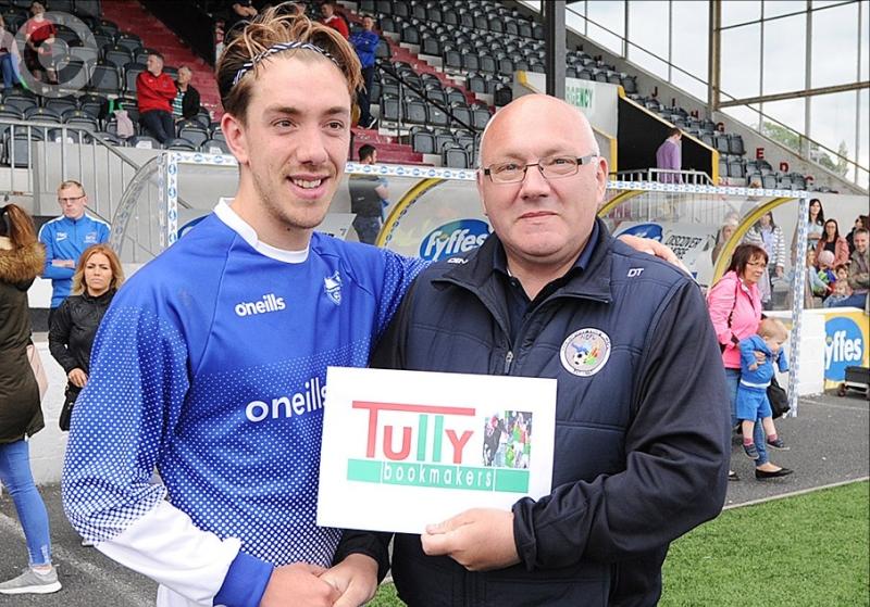 Muirhevna Mor's right winger supreme Brian Begley was 'shocked' at being named Tully Cup final Man of the Match
