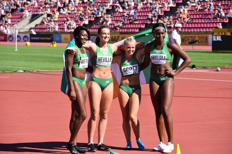 Dundalk sprinters Akpe-Moses and Jumbo-Gula help Ireland to relay silver at World U20 Championships