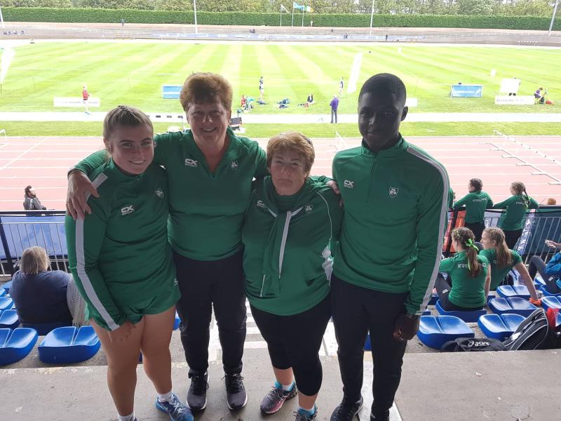 Aoibhín McMahon of Blackrock AC and Dundealgan AC's Israel Olatunde shine for Ireland at Celtic Games