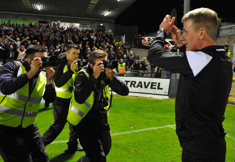 King Kenny salutes Dundalk FC's travelling contingent and the match-winner in Cork, Chris Shields, as title nears Oriel Park