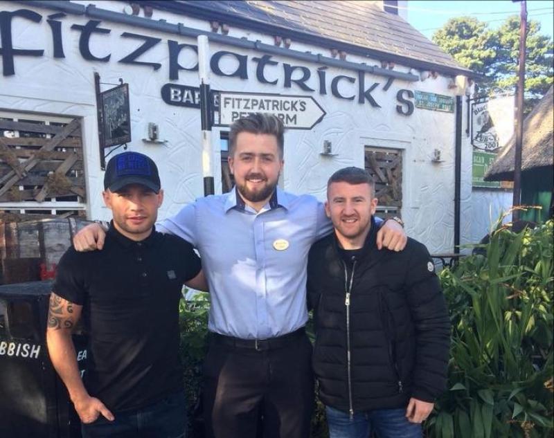 Boxers Carl Frampton and Paddy Barnes stop by Fitzpatrick's Bar & Restaurant