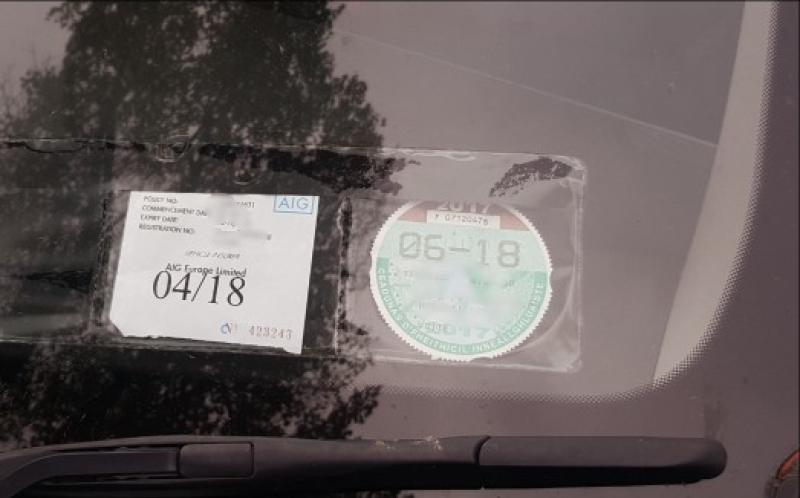 GoCar confirm status with out of date tax disc on car in Dundalk 