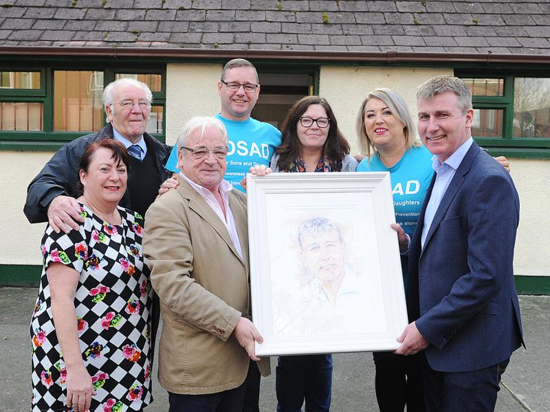 SOSAD honour Stephen Kenny with painting by Dundalk artist