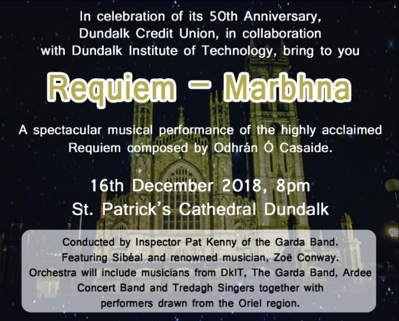 Dundalk Credit Union to present spectacular musical performance as part of 50th anniversary