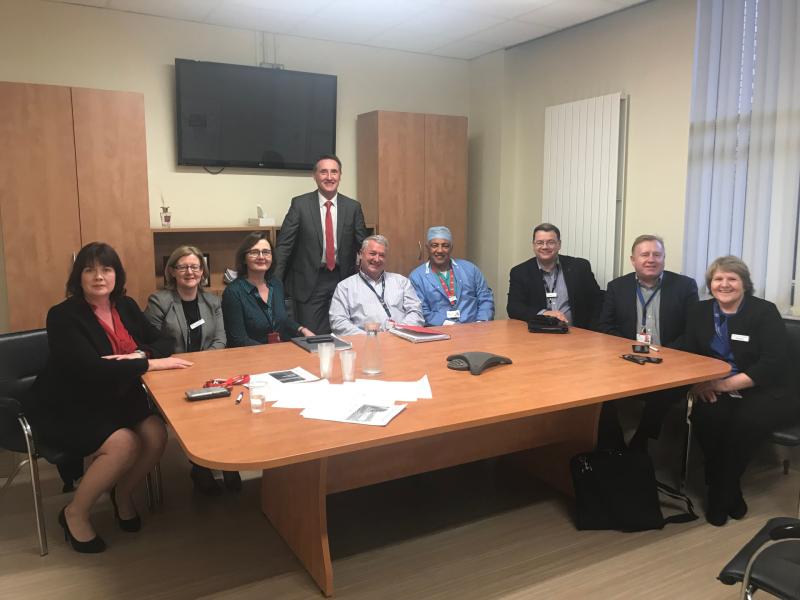 Louth's Fitzpatrick meets with Our Lady Of Lourdes senior management