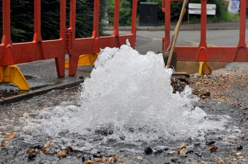 Irish Water: Burst water main in Dundalk today