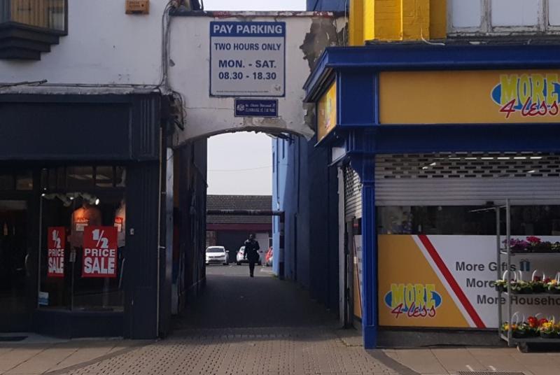Vehicular access to Boyd's car park from Clanbrassil Street in Dundalk to close permanently