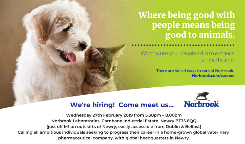 Norbrook: We're hiring! Come meet us...