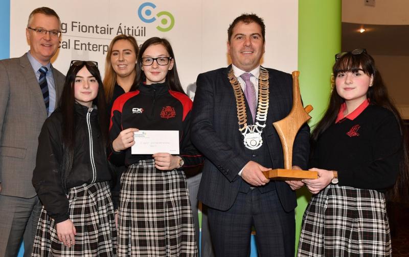 Ó'Fiaich students winners at Louth Student Enterprise Awards